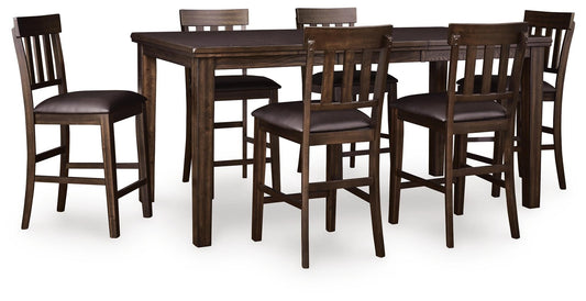 Haddigan Counter Height Dining Table and 6 Barstools