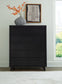 Danziar King Panel Headboard with Mirrored Dresser, Chest and 2 Nightstands