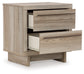 Hasbrick King Panel Headboard with Mirrored Dresser, Chest and Nightstand