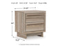 Hasbrick King Panel Headboard with Mirrored Dresser, Chest and Nightstand