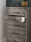 Graystorm Twin Panel Bed with Mirrored Dresser, Chest and Nightstand