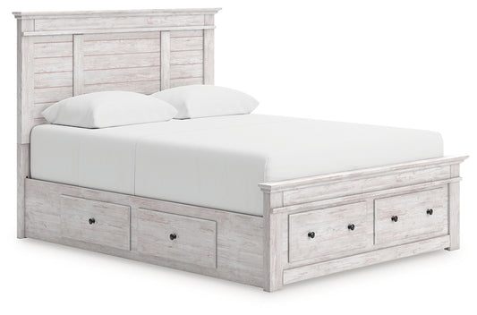 Makidern Queen Panel Storage Bed