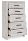 Cayboni King Panel Bed, Dresser, Mirror, Chest and Nightstand