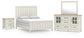 Shaybrock Queen Panel Bed, Dresser, Mirror and Nightstand