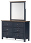 Landocken Twin Panel Headboard, Dresser, Mirror, Chest and Nightstand