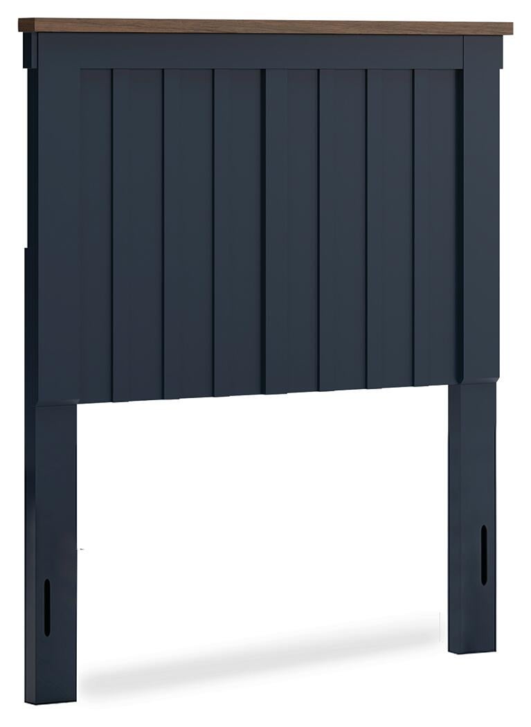 Landocken Twin Panel Headboard, Dresser, Mirror, Chest and Nightstand