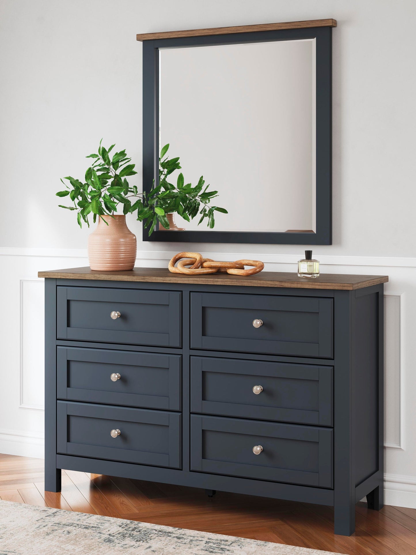 Landocken Full Panel Bed, Dresser, Mirror, Chest and Nightstand