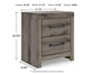 Graystorm Full Panel Bed with Storage, Dresser, Mirror and Nightstand