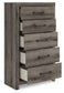 Graystorm Full Panel Bed with Storage, Dresser, Mirror, Chest and Nightstand