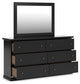 Maribel Full Panel Bed, Dresser, Mirror, Chest and Nightstand
