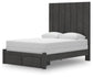 Fraluna Queen Panel Storage Bed, Dresser, Mirror and Nightstand