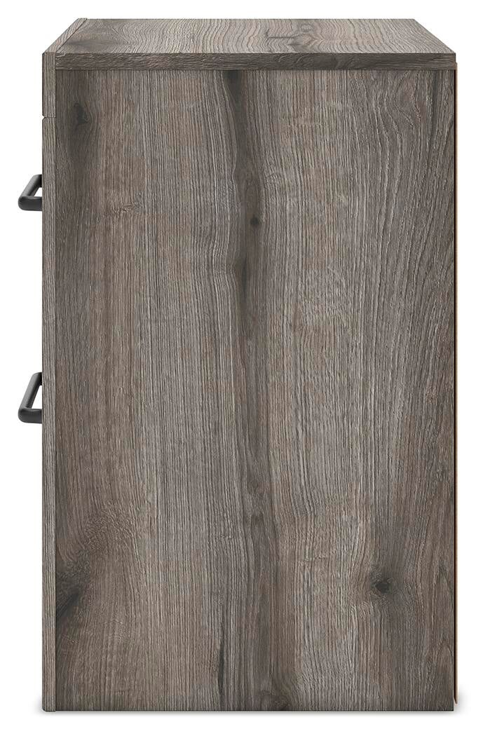 Graystorm King Panel Bed, Dresser, Mirror and Nightstand