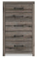 Graystorm Queen Panel Bed, Dresser, Mirror, Chest and Nightstand
