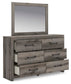 Graystorm Full Panel Storage Bed, Dresser and Mirror