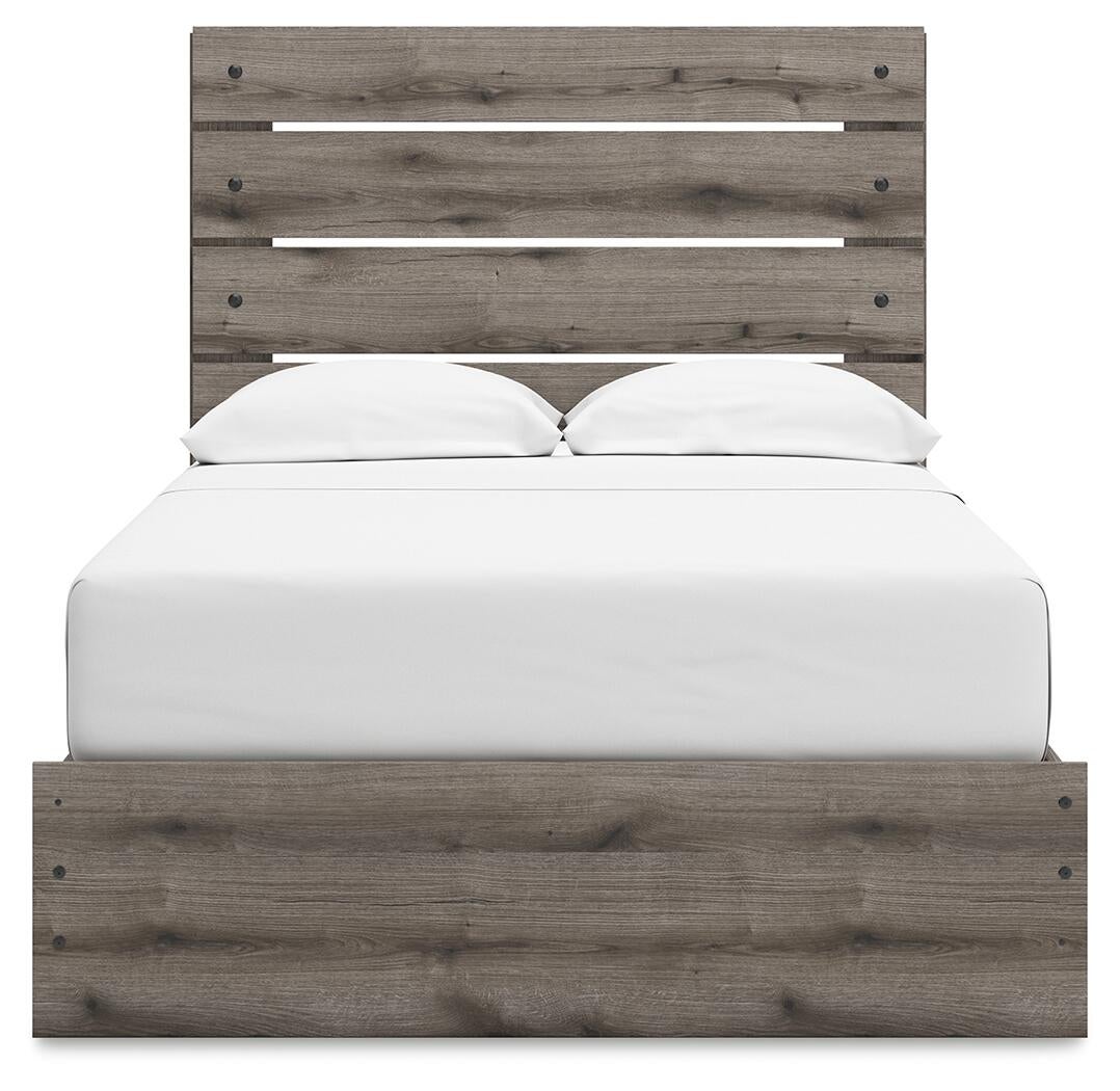 Graystorm Full Panel Storage Bed, Dresser and Mirror