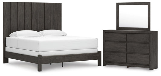 Fraluna King Panel Bed, Dresser and Mirror
