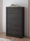 Fraluna Queen Panel Storage Bed, Dresser, Mirror, Chest and Nightstand