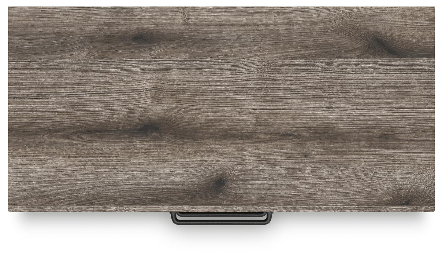 Graystorm King Panel Bed, Dresser, Mirror, Chest and Nightstand