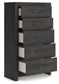 Hollivern Twin Panel Bed with Storage, Dresser, Mirror, Chest and Nightstand