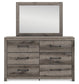 Graystorm Twin Panel Bed with Storage, Dresser, Mirror, Chest and Nightstand