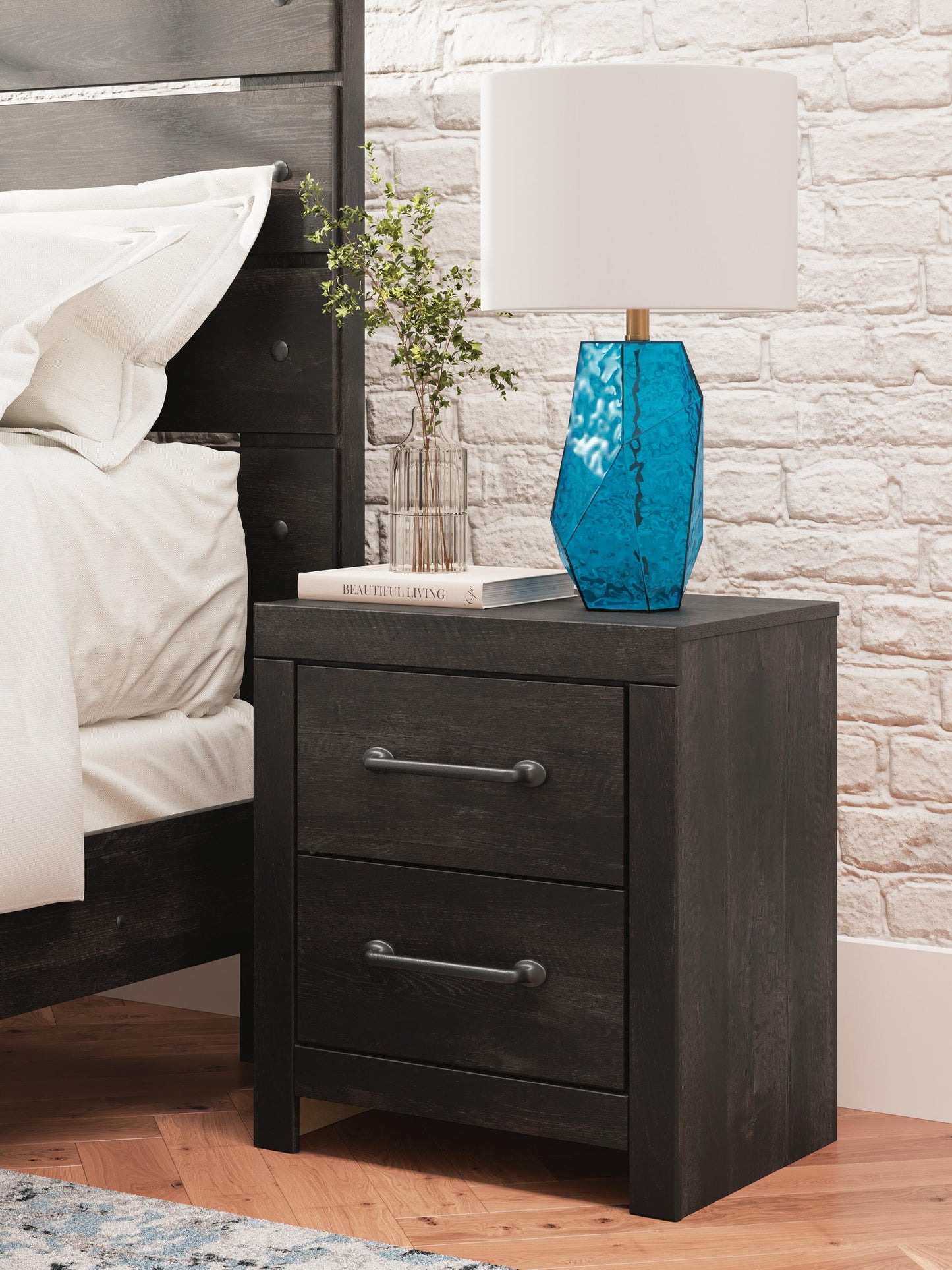 Delmorta Full Panel Bed, Dresser, Mirror, Chest and Nightstand