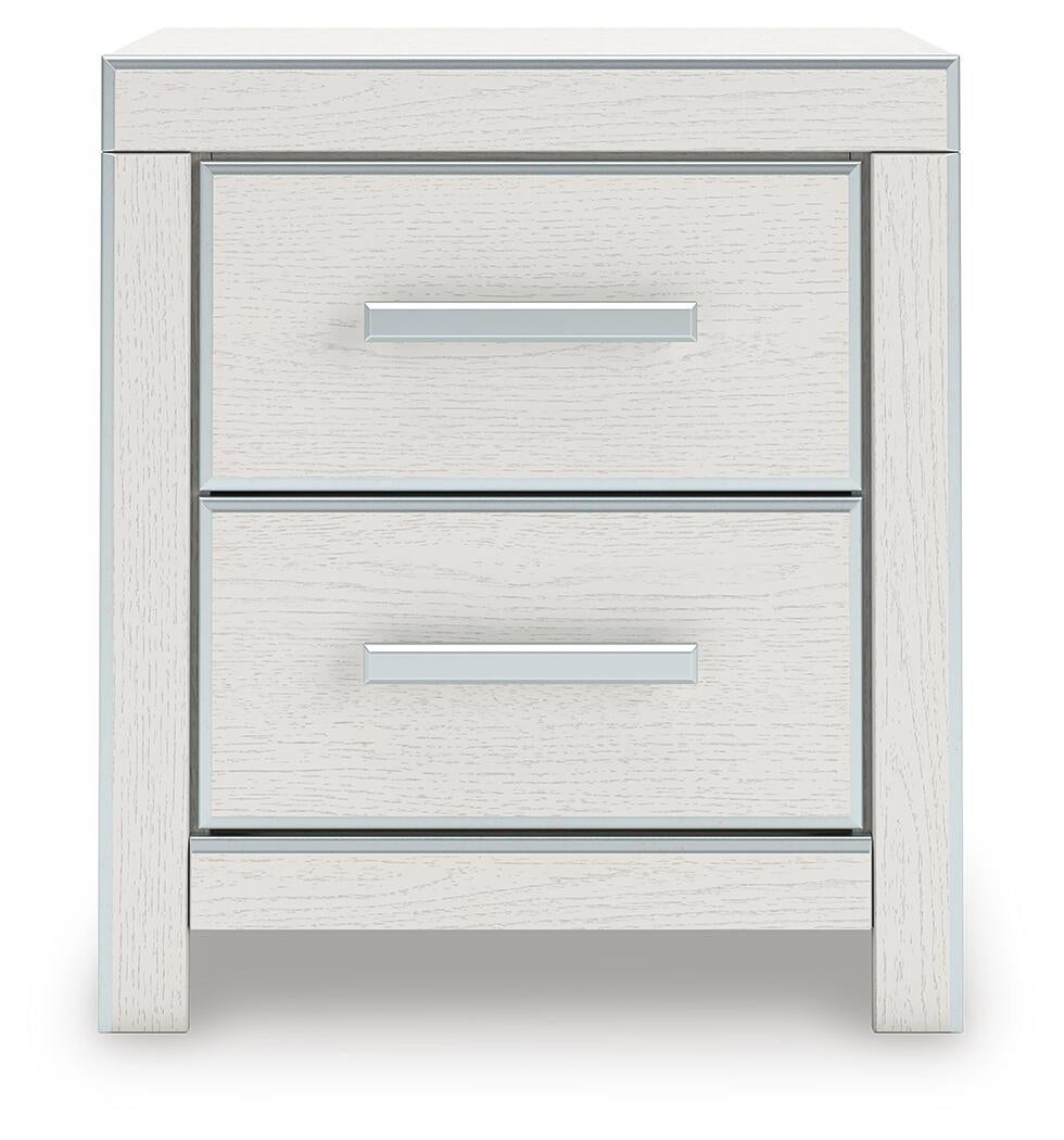 Birmonton Queen Upholstered Bed, Dresser, Mirror and Nightstand