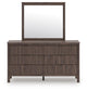 Cadmori Twin Panel Platform Bed, Dresser, Mirror and Nightstand