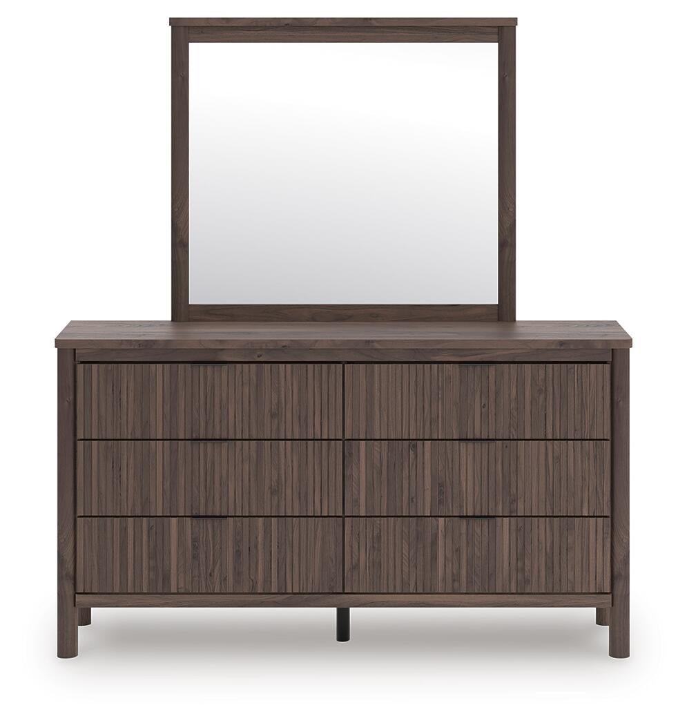 Cadmori Twin Panel Bed, Dresser and Mirror