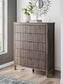 Cadmori Twin Upholstered Panel Bed, Dresser, Mirror, Chest and Nightstand