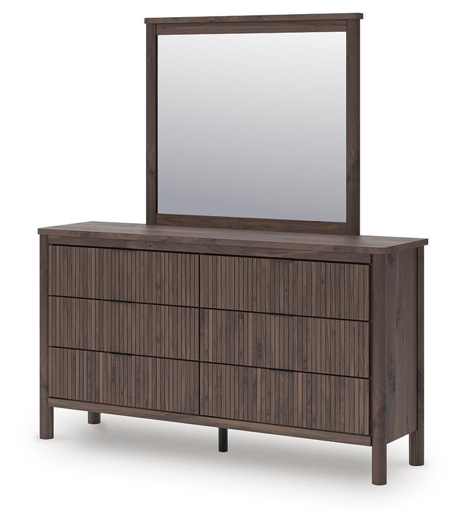 Cadmori Queen Panel Bed, Dresser, Mirror, Chest and Nightstand