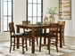 Ralene Counter Height Dining Table and 4 Barstools