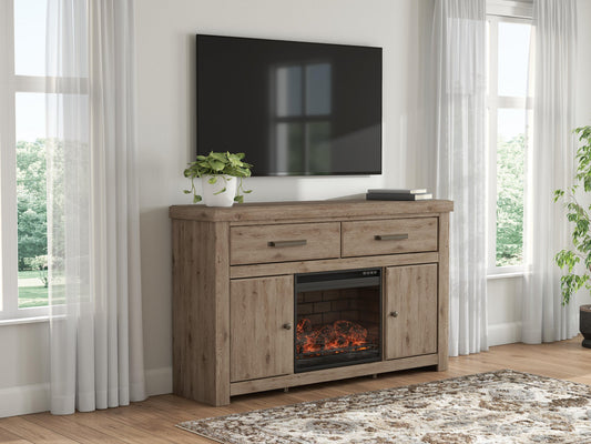 Garistyn 62" TV Stand with Electric Fireplace