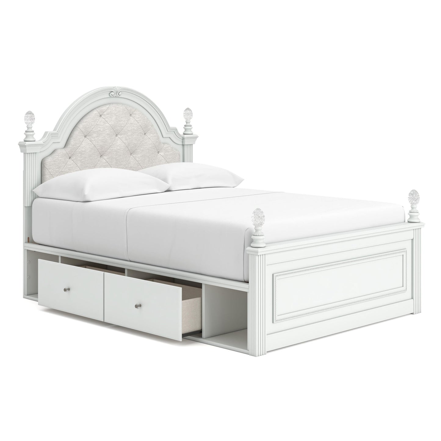 Kozlani Full Upholstered Panel Bed with Storage