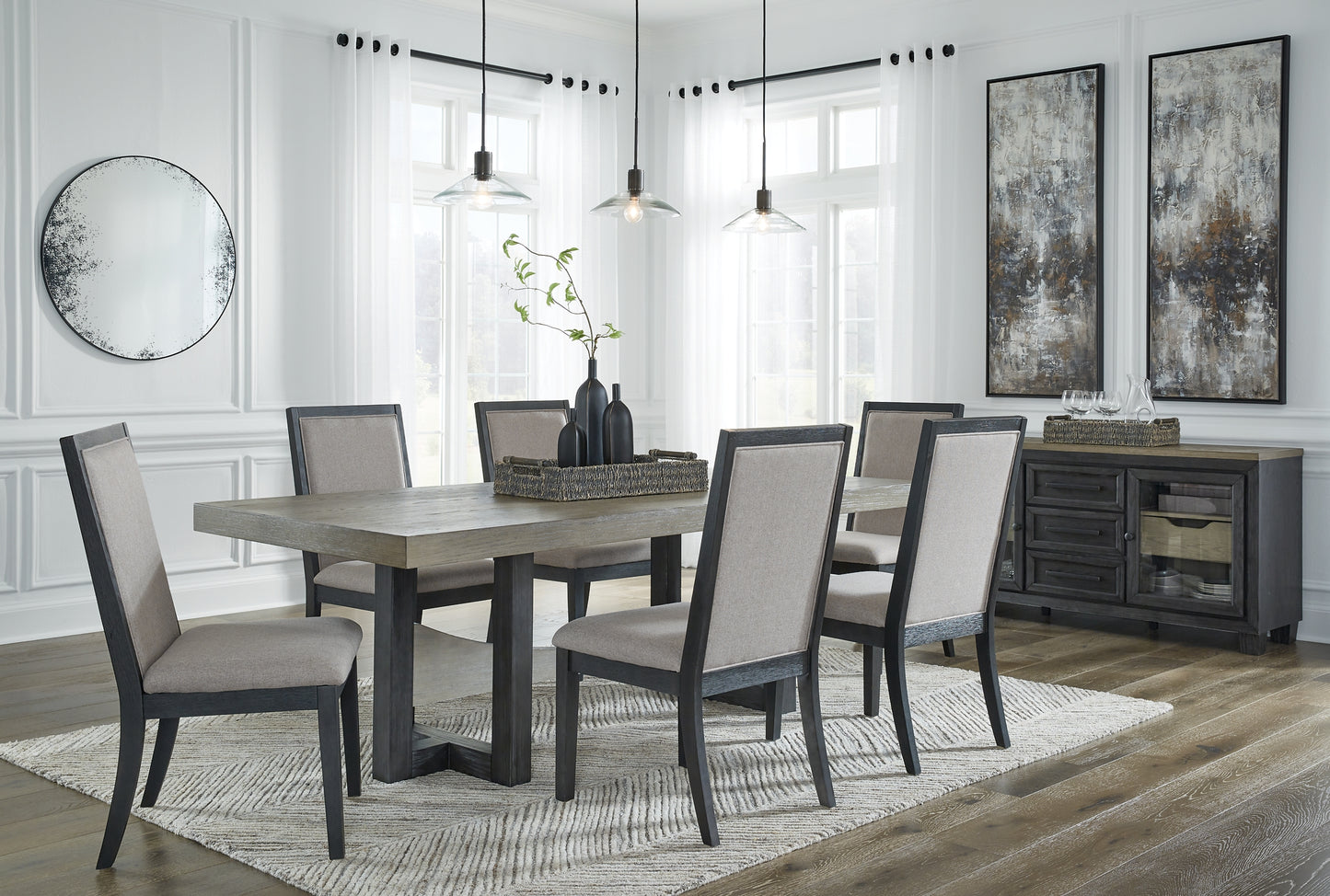 Foyland Dining Table and 6 Chairs