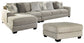 Ardsley 3-Piece Sectional with Ottoman