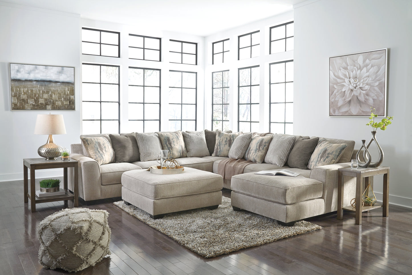 Ardsley 4-Piece Sectional with Ottoman