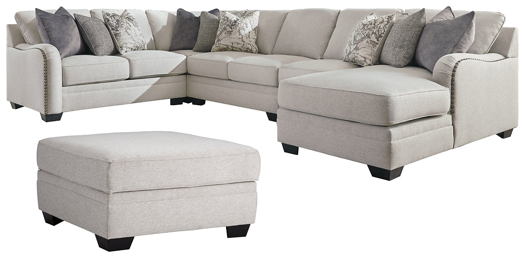 Dellara 5-Piece Sectional with Ottoman