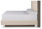 Anibecca King Upholstered Bed with Mirrored Dresser