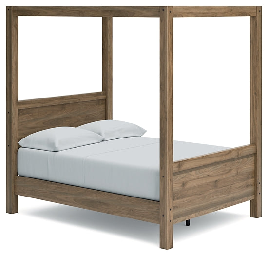 Aprilyn Full Canopy Bed with Dresser and Chest