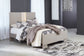 Surancha Queen Panel Bed with Mirrored Dresser, Chest and Nightstand